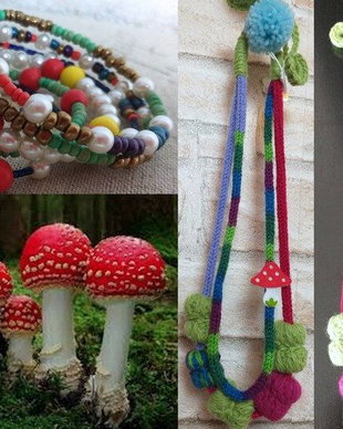 Colier accesorizat cu o ciupercuță