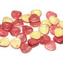 Petale din sticla, 14x13 mm, Chalk White Funky Apple - 03000-95601
