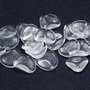 Petale din sticla, 14x13 mm, Crystal - 00030
