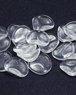 Petale din sticla, 14x13 mm, Crystal - 00030