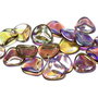 Petale din sticla, 14x13 mm, AB - 10200-28701