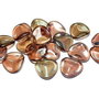 Petale din sticla, 14x13 mm, Black Diamond Celsian - 40000-22501