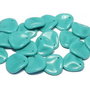 Petale din sticla, 14x13 mm, Jade - 63140