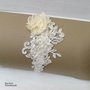 Jartiera mireasa/Jartiera cu flori textile