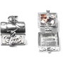 Pandantiv / charm metalic, 17x16 mm