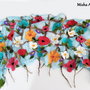 Sal din matase tip borangic si floricele impaslite