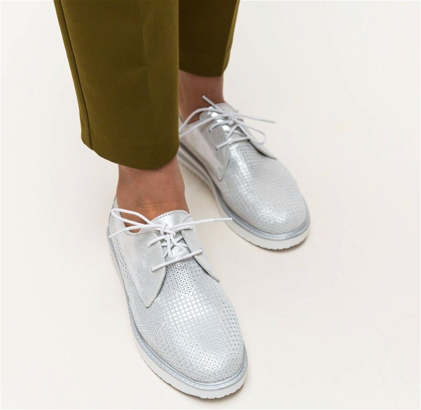 Pantofi Casual Roko Argintii 2