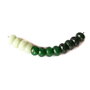 Jad rondele fatetate si rotunde, degrade 8x5mm (12buc)  GSLAK 711