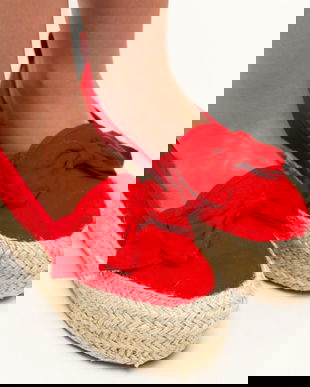 Espadrile Casual Jada Rosii