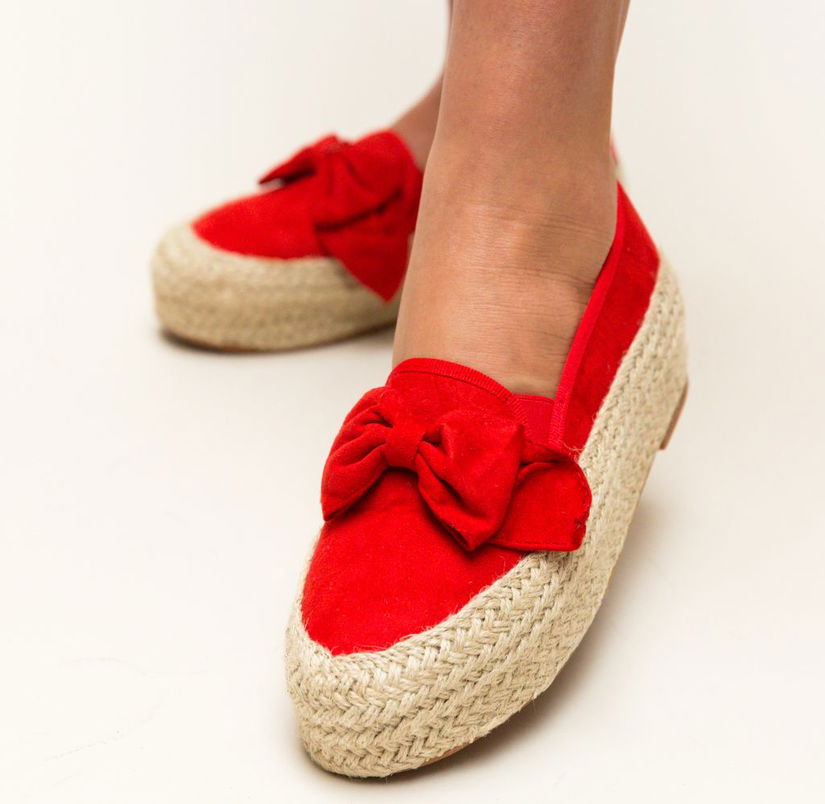 Espadrile Casual Jada Rosii