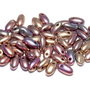 Margele Rizo, 2.5x6 mm, Purple Iris Gold - 01640