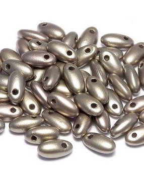 Margele Rizo, 2.5x6 mm, Zinc Iris - 01670