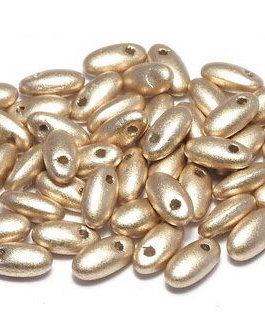 Margele Rizo, 2.5x6 mm, Aztec Gold - 01710