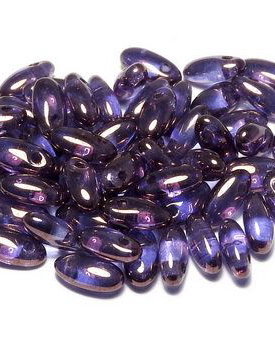 Margele Rizo, 2.5x6 mm, Crystal Lila Vega Luster - 00030-15726