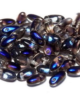 Margele Rizo, 2.5x6 mm, Crystal Azuro - 00030-22201