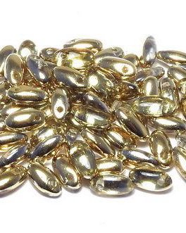 Margele Rizo, 2.5x6 mm, Crystal Amber - 00030-26441
