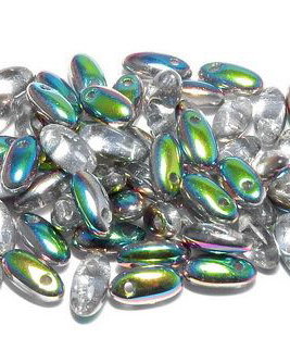 Margele Rizo, 2.5x6 mm, Crystal Vitrail - 00030-28101