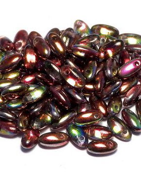 Margele Rizo, 2.5x6 mm, Crystal Magic Wine - 00030-95200