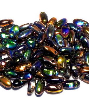 Margele Rizo, 2.5x6 mm, Crystal Magic Copper - 00030-95300