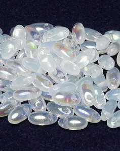 Margele Rizo, 2.5x6 mm, White Opal AB - 01000-28701