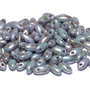 Margele Rizo, 2.5x6 mm, Chalk White Blue Luster - 03000-65431