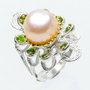 Inel argint& perla freshwater