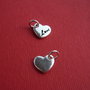 Inimioara pandant  / martisor din argint .925 aprox 9x10 mm (12 mm cu anoul)