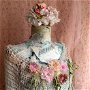 Pulover crosetat cu aplicatii florale Spring Perfume