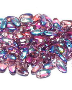 Margele Rizo, 2.5x6 mm, Amethyst AB - 20060-28701