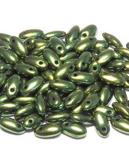Margele Rizo, 2.5x6 mm, Jet Red Luster - 23980-14495