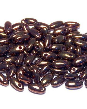 Margele Rizo, 2.5x6 mm, Jet Lila Vega Luster - 23980-15726