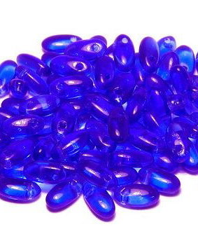 Margele Rizo, 2.5x6 mm, Sapphire - 30070