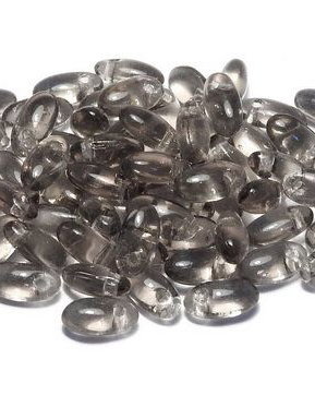 Margele Rizo, 2.5x6 mm, Black Diamond - 40010