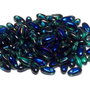 Margele Rizo, 2.5x6 mm, Emerald Azuro - 50730-22201