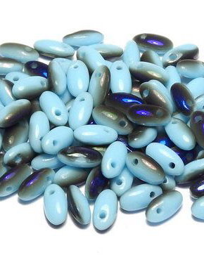 Margele Rizo, 2.5x6 mm, Turquoise Azuro - 63030-22201