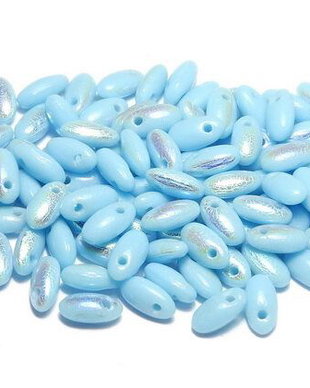 Margele Rizo, 2.5x6 mm, Turquoise AB - 63030-28701