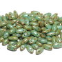 Margele Rizo, 2.5x6 mm, Turquoise Dark Travertin - 63030-86805