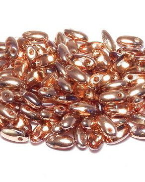 Margele Rizo, 2.5x6 mm, Rosaline Capri Gold - 70120-27101