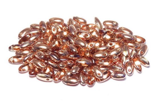 Margele Rizo, 2.5x6 mm, Rosaline Capri Gold - 70120-27101