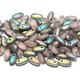 Margele Rizo, 2.5x6 mm, Rosaline Vitrail Matted - 70120-28171