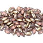 Margele Rizo, 2.5x6 mm, Opaque Rose Amber Matted - 71010-26471