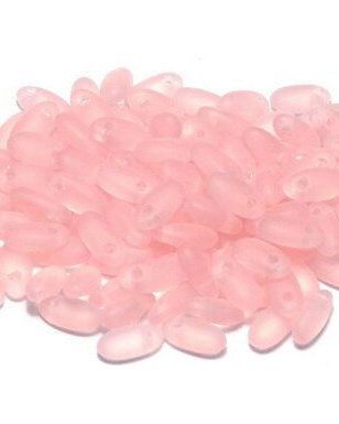 Margele Rizo, 2.5x6 mm, Opaque Rose Matted - 71010-84110