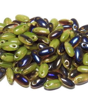 Margele Rizo, 2.5x6 mm, Lime Azuro - 81210-22201