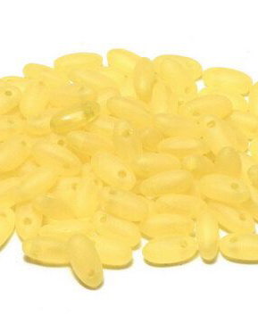 Margele Rizo, 2.5x6 mm, Lime Matted - 81210-84110