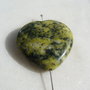 Pandant 1 inima mare din jasp aprox 40x39x11 mm