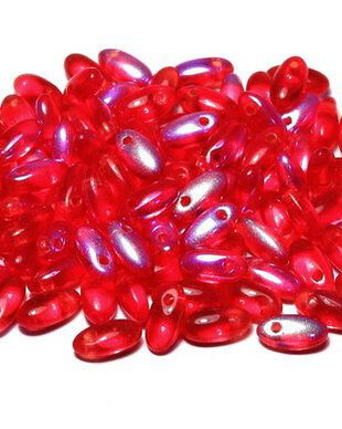 Margele Rizo, 2.5x6 mm, Red AB - 90090-28701