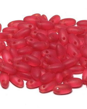 Margele Rizo, 2.5x6 mm, Red Matted - 90090-84110