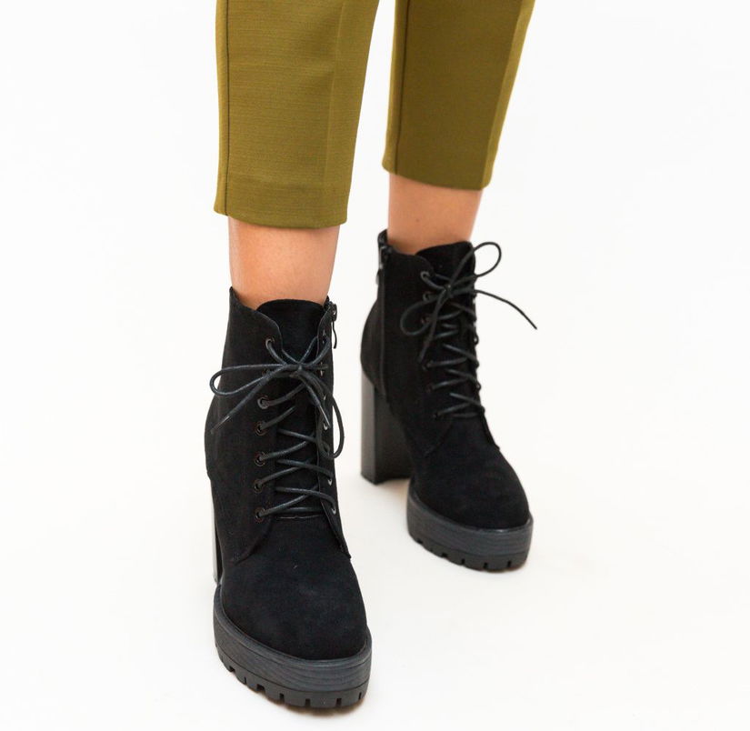 Botine Turned Negre