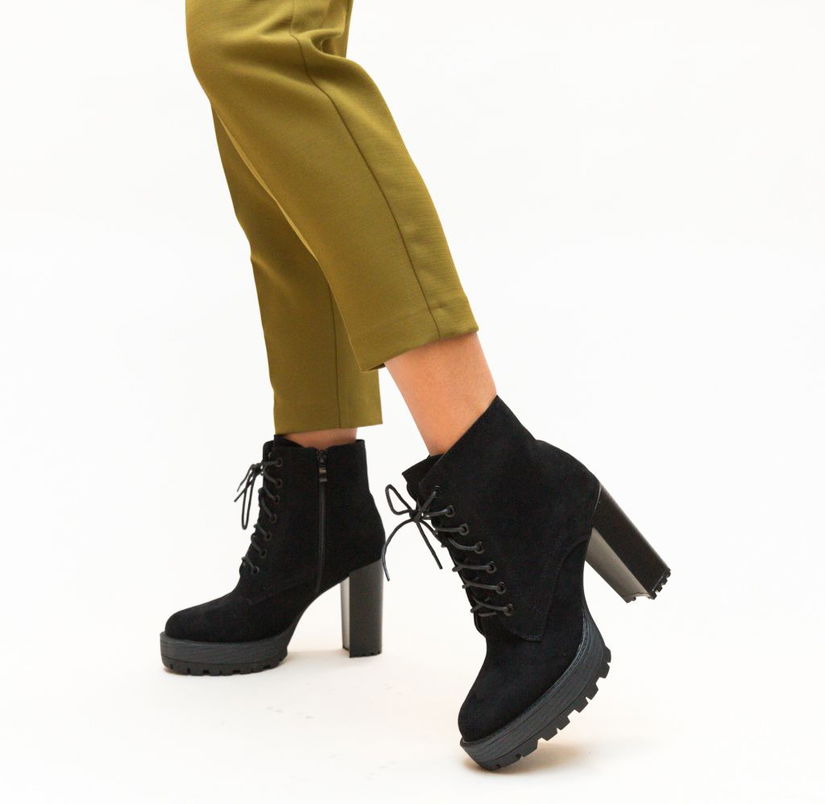 Botine Turned Negre
