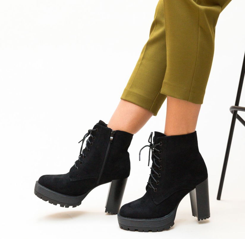 Botine Turned Negre